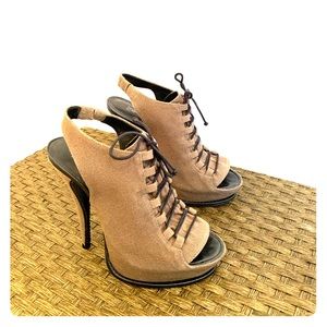 Elizabeth and James army green heels